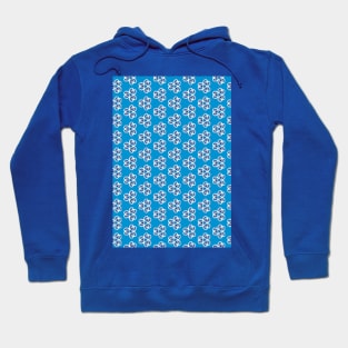 Electric Blue Blossoms Hoodie